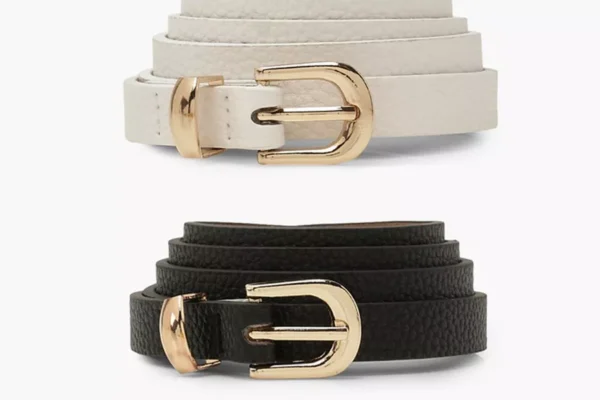 Black Skinny Belt