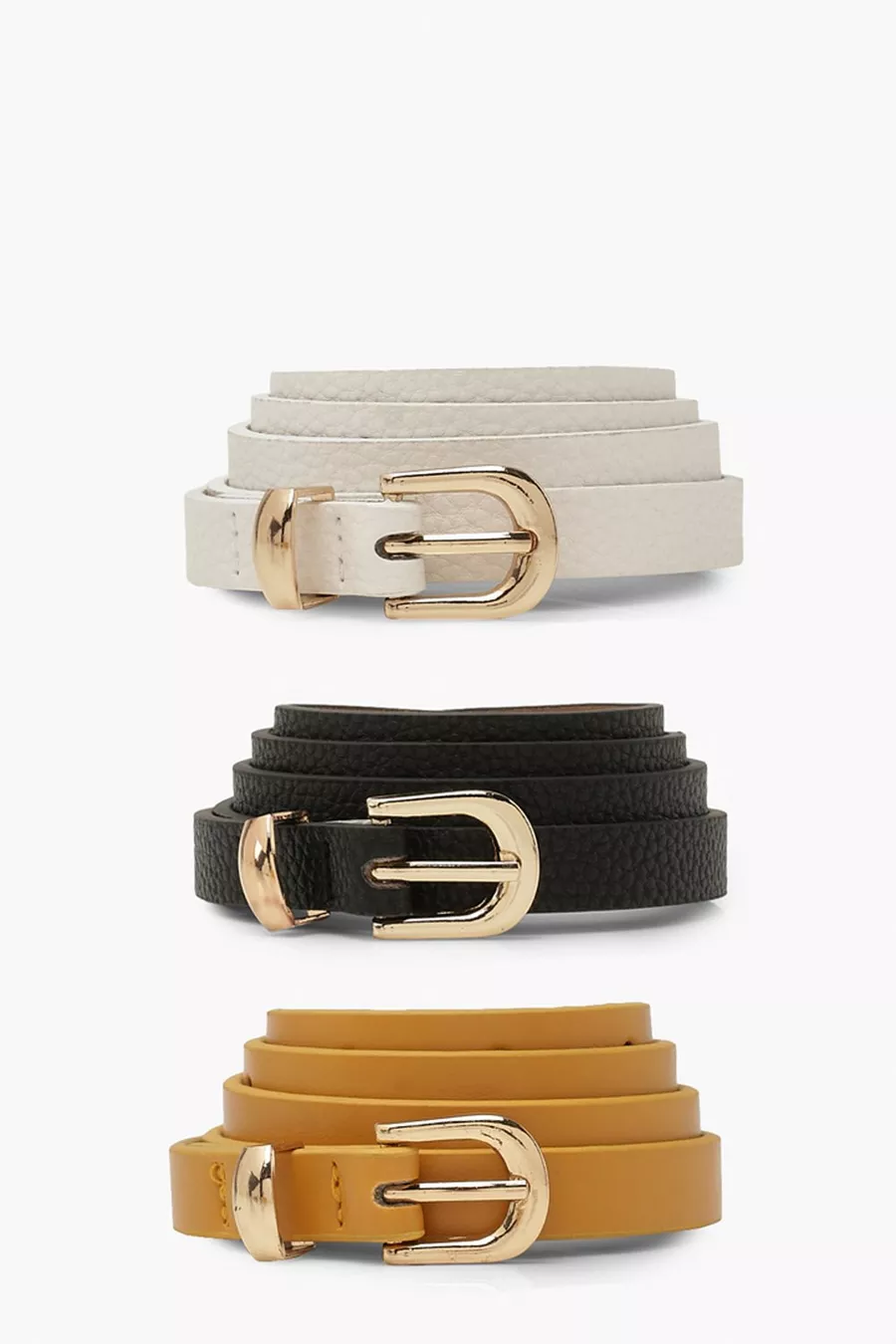 Black Skinny Belt